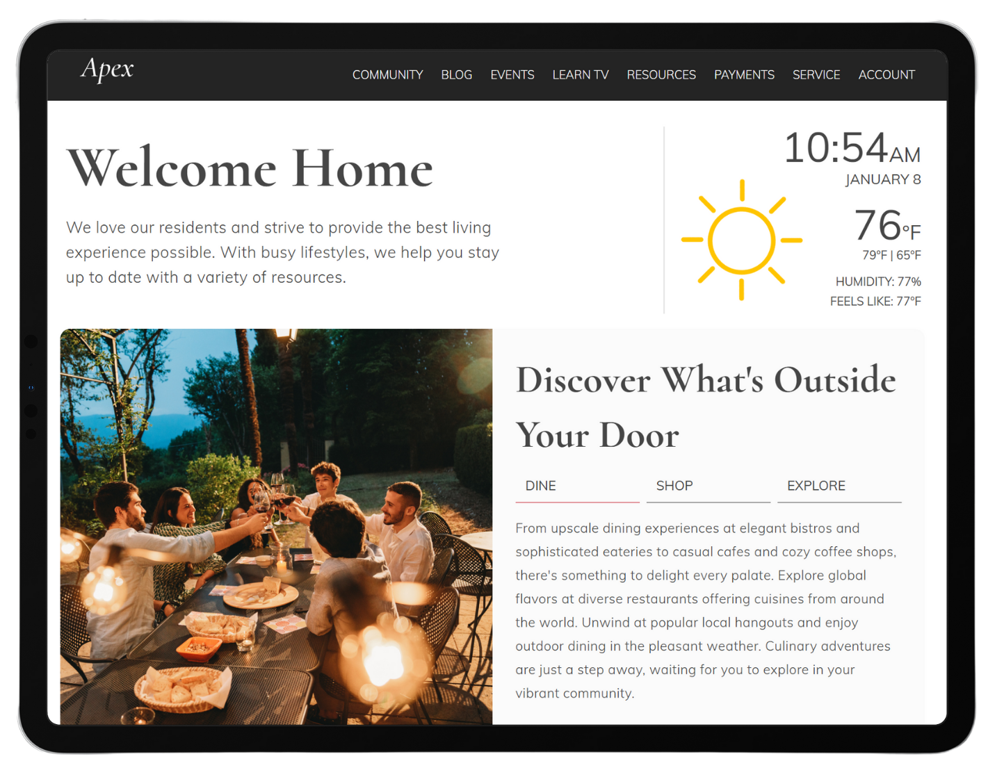 example of the best websites in multifamily housing oporators